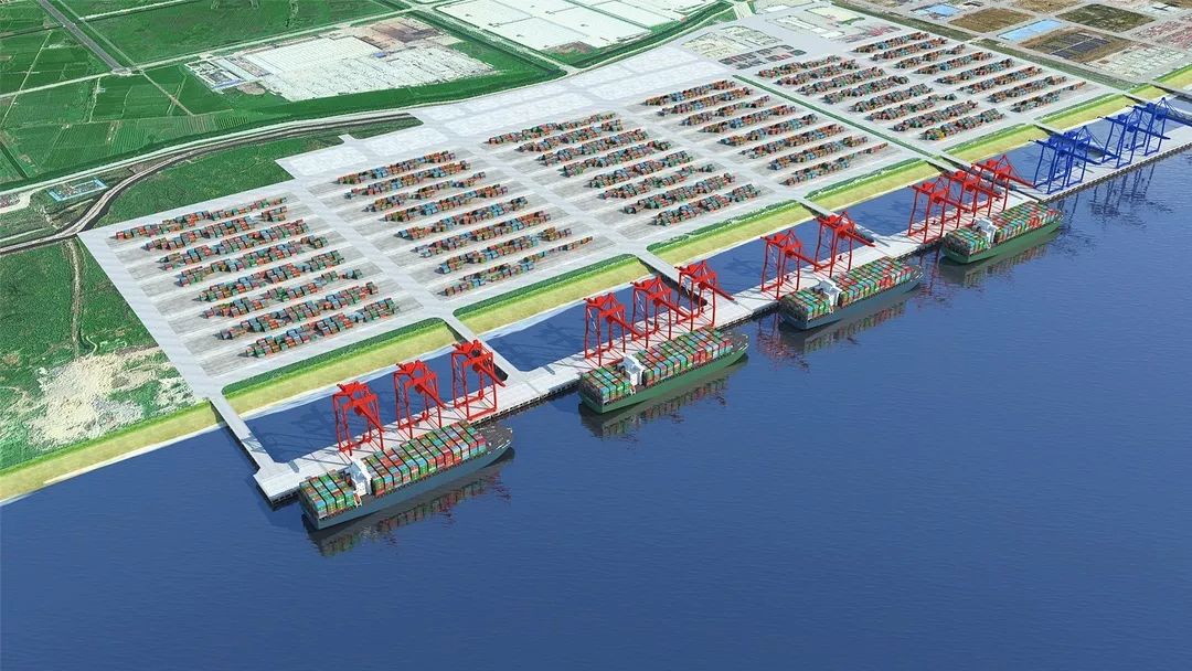 江苏和沿江港口集装箱码头首个全自动化堆场项目开工